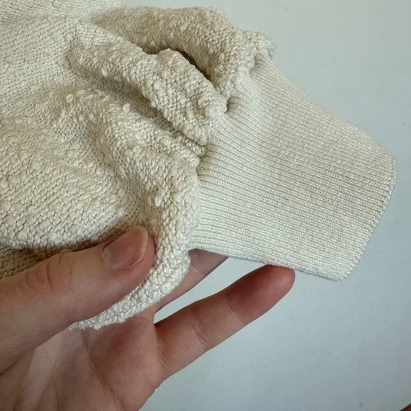 Free People Found My Friend Pullover Cream/Beige Medium - Picture 9 of 10